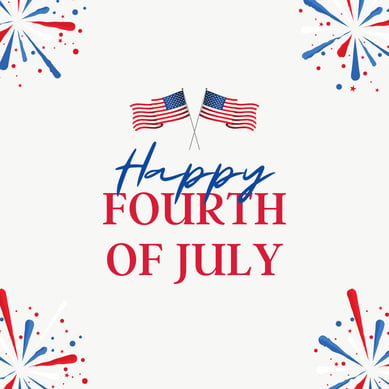 4th of july messages and social posts - happy fourth instagram graphic