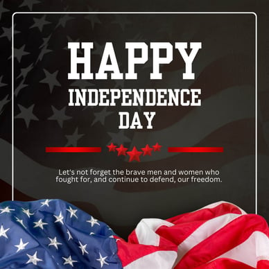 4th of july messages and social posts - independence day patriotic social post image