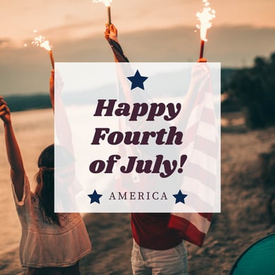 4th of july messages and social posts - instagram image of celebrating the fourth