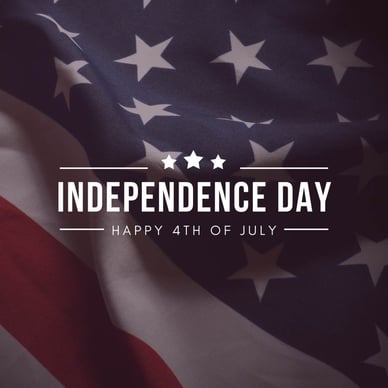 4th of july messages and social posts - independence day instagram graphic