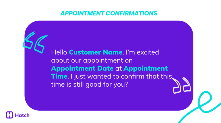 Appointment Confirmations 1