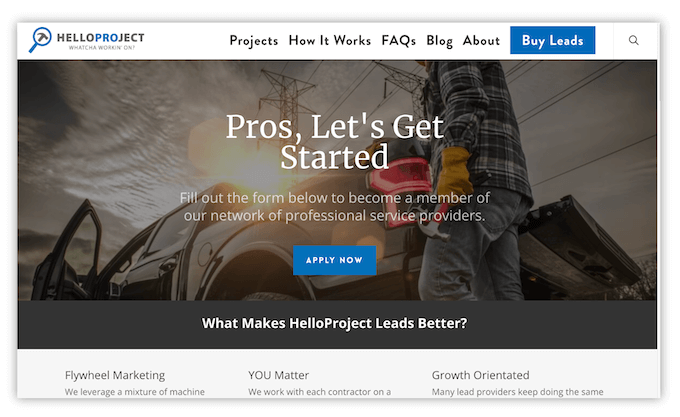 best lead generation services for contractors - helloproject