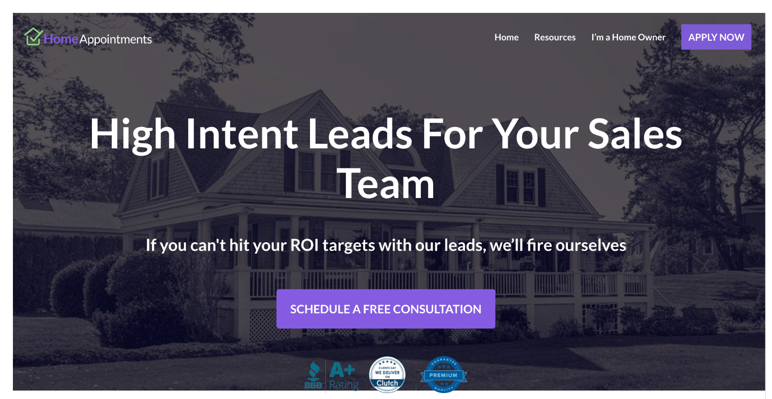 best lead generation websites for contractors - homeappointments