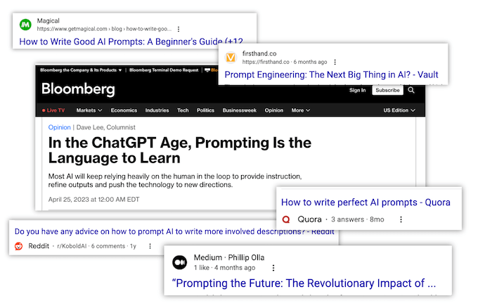 articles on AI prompting