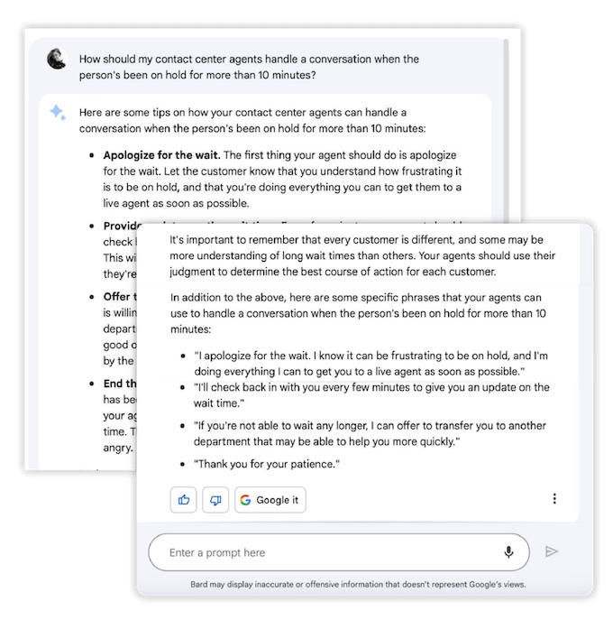 best free ai tools for contractors and call centers - google bard