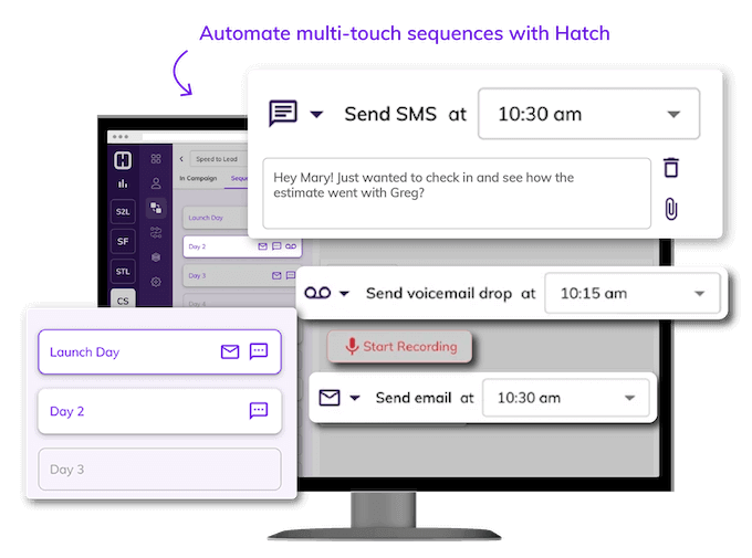 automated multi-touch with Hatch
