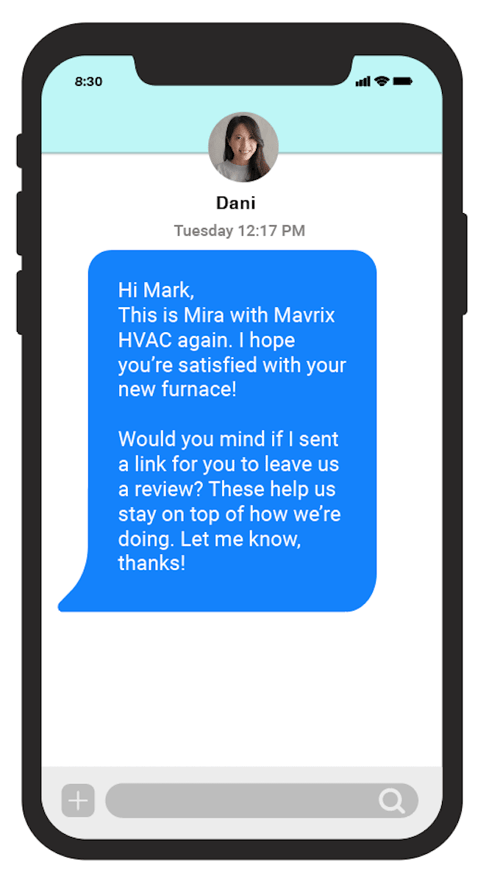 example of how to request feedback from a customer