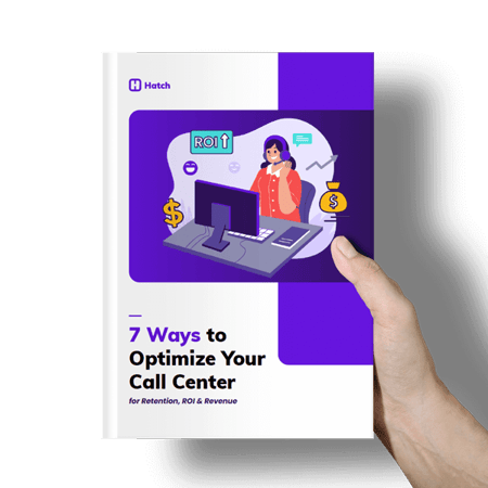7-Ways-to-Optimize-Your-Call-Center-Hatch-eBook-cover-hand-mockup