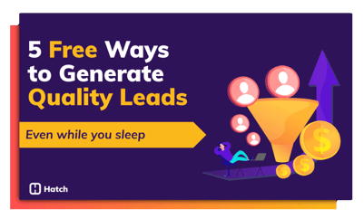 5 free ways to generate quality leads - ebook cover