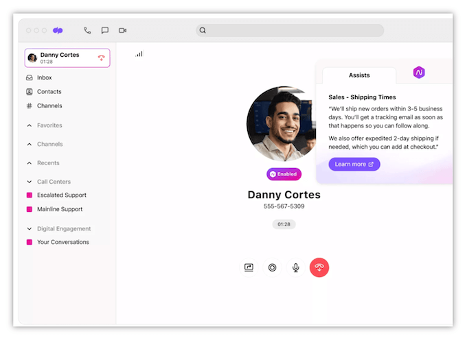 dialpad conversation tracking