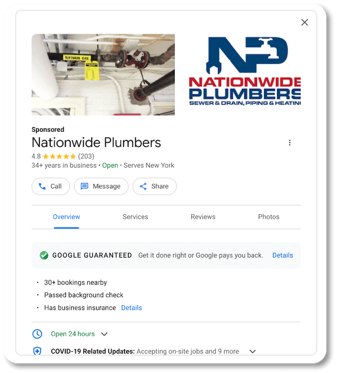 having a robust google profile adds value