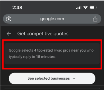 google-lsa-competitive-quote-top-rated-pros