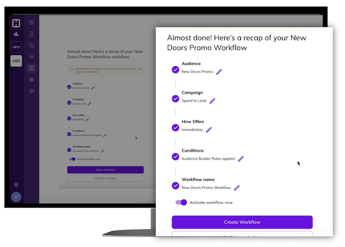 hatch workflow summary with audience