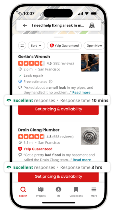 hatch-yelp integration - response times