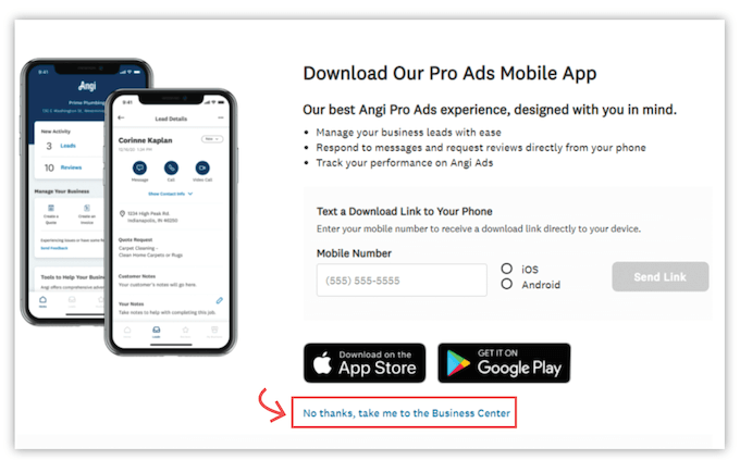 how to get on angi/angies list - mobile app offer