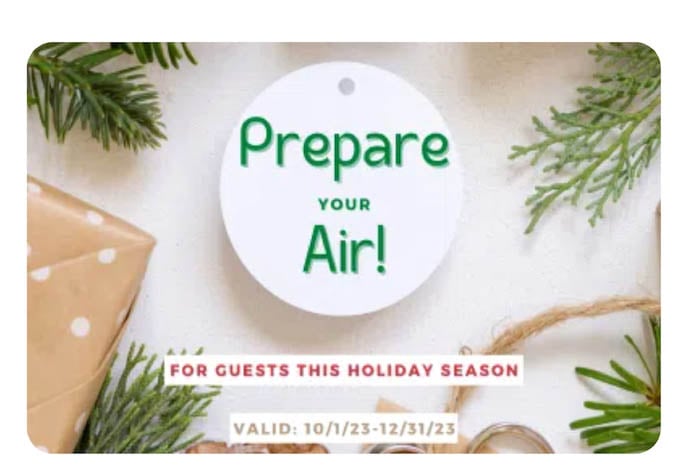 hvac holiday marketing ideas - prepare your air for guests
