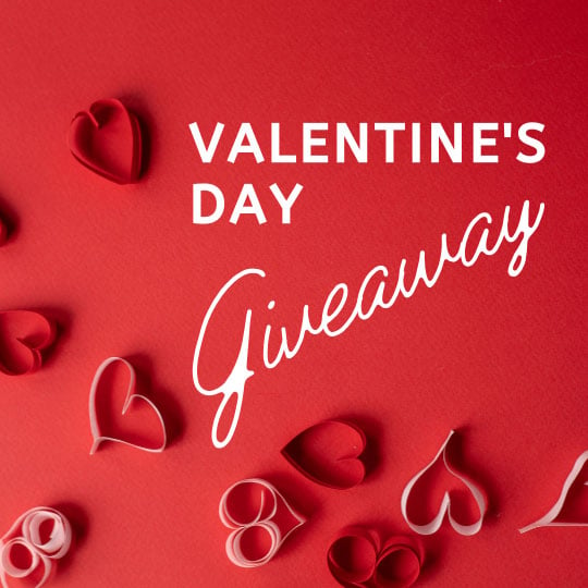 valentine's day marketing templates - giveaway image for social media
