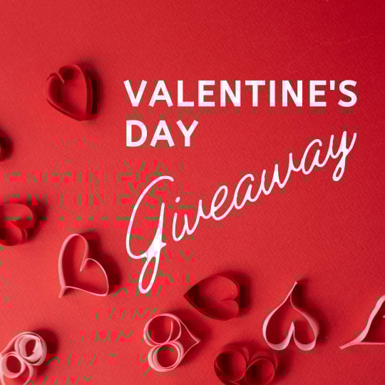 valentine's day marketing templates - giveaway image for social media