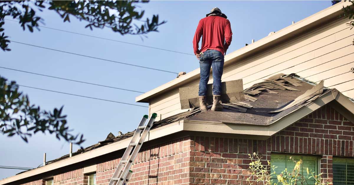 roofer on a roof
